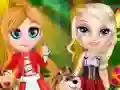 Cluiche Little Elsa In Red Hood ar líne