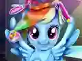 Cluiche Rainbow pony real haircuts ar líne