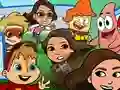 Cluiche Nickelodeon Tag attack ar líne