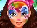 Cluiche Oceania Princess Moana Face Art ar líne