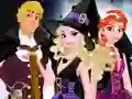 Cluiche Frozen Team Halloween ar líne