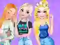 Cluiche Princesses and Pets Matching Outfits ar líne