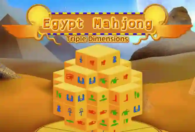Cluiche Egypt Mahjong Triple Dimensions ar líne
