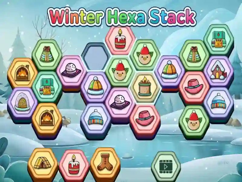 Cluiche Winter Hexa Stack ar líne