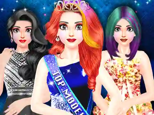 Cluiche Top Model Fashion Dress Up ar líne