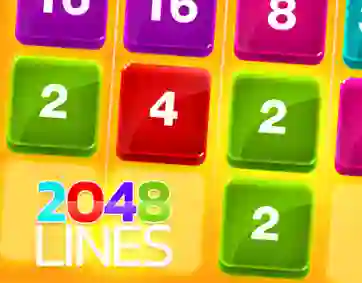 Cluiche 2048 Lines ar líne