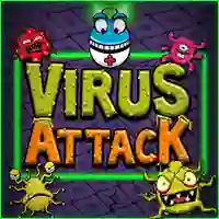 Cluiche Virus Attack ar líne