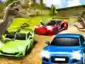 Cluiche Dino Car Race ar líne