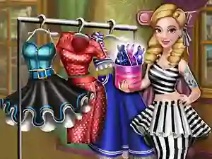 Cluiche Dove Pinup Dolly Dress Up ar líne