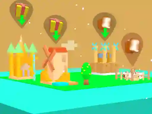 Cluiche Polygon Village ar líne