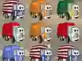 Cluiche Garbage Trucks Matching ar líne