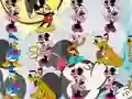 Cluiche Mickey Mouse Match 3 ar líne