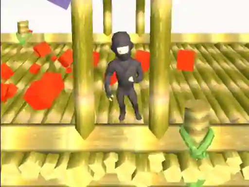 Cluiche Ninja Runs 3d ar líne