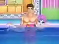 Cluiche Baby Taylor Learn Swimming ar líne