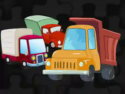 Cluiche Cartoon Truck Jigsaw ar líne