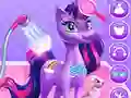 Cluiche Magical Unicorn Grooming World ar líne