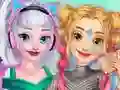Cluiche Elsa and Rapunzel Future Fashion ar líne