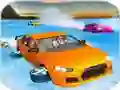 Cluiche Crazy Water Surfing Car Race ar líne