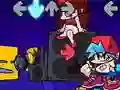 Cluiche Friday Night Funkin vs Geometry Dash ar líne