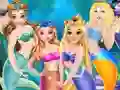 Cluiche Princess Mermaid Style Dress Up ar líne