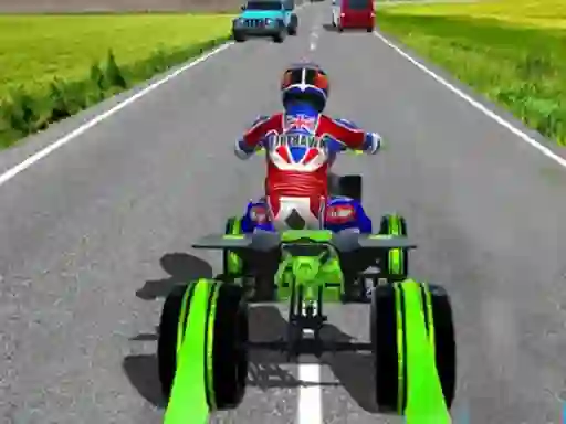 Cluiche ATV Quad Bike Traffic Racer ar líne