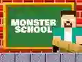 Cluiche Monster School: Roller Coaster & Parkour ar líne