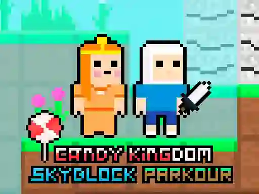 Cluiche Candy Kingdom Skyblock Parkour ar líne