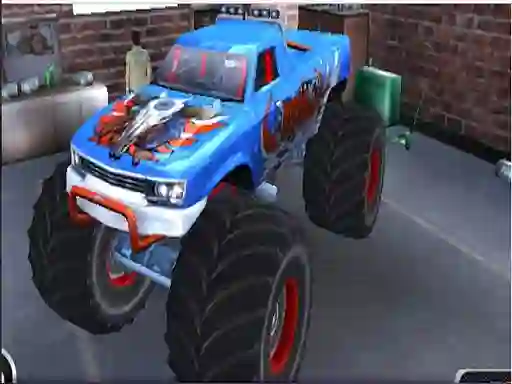 Cluiche Monster Truck Stunt Adventure ar líne