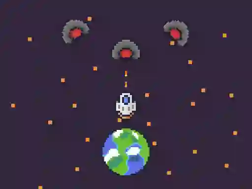 Cluiche Pixel Protect Your Planet ar líne