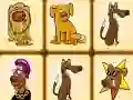 Cluiche Mahjong dogs ar líne