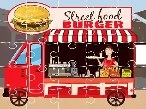 Cluiche Burger Trucks Jigsaw ar líne