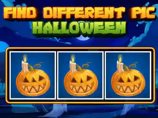 Cluiche Find Different Pic Halloween ar líne