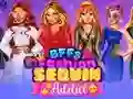 Cluiche BFFs Fashion Sequin Addict ar líne