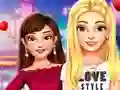 Cluiche BFFs High School First Date Look ar líne