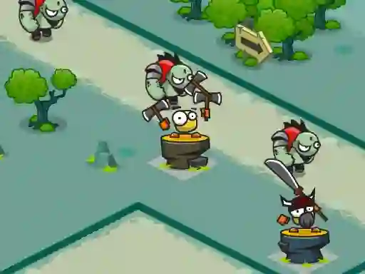 Cluiche King Bird Tower Defense ar líne