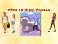 Cluiche Pose To Hide Puzzle ar líne