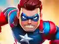 Cluiche Superhero Race Clicker ar líne