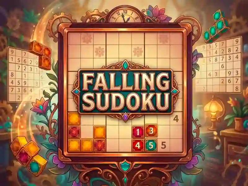 Cluiche Falling Sudoku ar líne