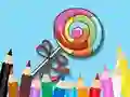 Cluiche Coloring Book: Lollipop ar líne