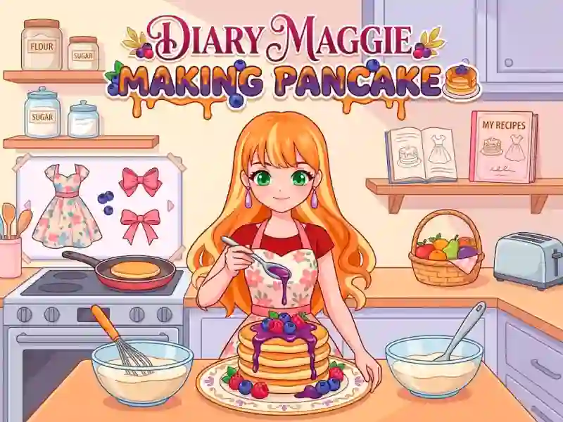 Cluiche Diary Maggie Making Pancake ar líne