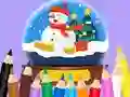 Cluiche Coloring Book: Christmas Crystal Ball ar líne