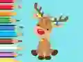 Cluiche Coloring Book: Cute Christmas Reindeer ar líne