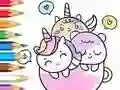 Cluiche Coloring Book: A Cup Of Unicorn ar líne