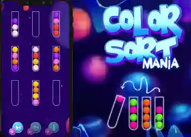 Cluiche Color Sort Mania ar líne