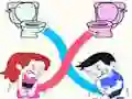 Cluiche Toilet Rush Race: Pee Master ar líne