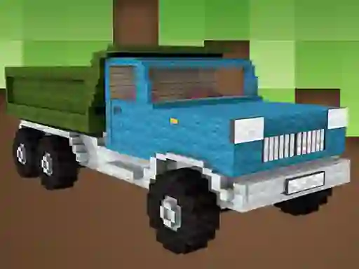 Cluiche Blockcraft Truck Jigsaw ar líne
