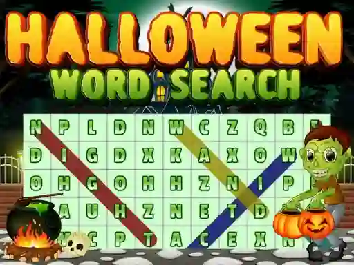 Cluiche Halloween Words Search ar líne