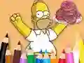 Cluiche Coloring Book: Simpson Doughnut ar líne