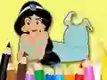 Cluiche Coloring Book: Princess Jasmine ar líne