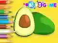 Cluiche Coloring Book: Avocado Fruit ar líne